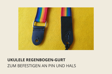 Vorschaubild zu Ukulele Regenbogen-Gurt